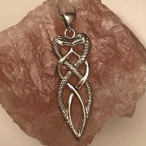 AlphaVariable Doubleheaded Snake Necklace